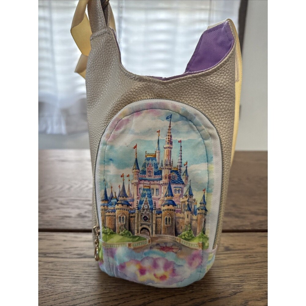 Handcrafted custom-made bucket bag Disney's Cinderella Castle